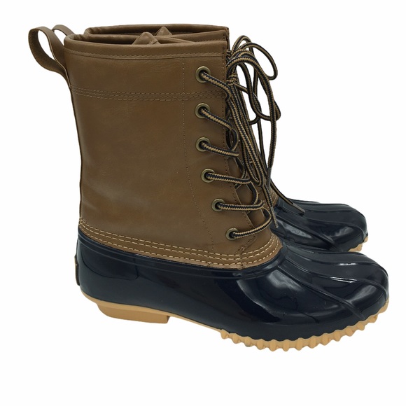 Sporto Ariel The Original Duck Boot Navy & Tan 6.5 - Picture 7 of 12